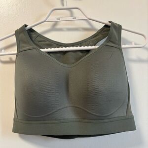 Women's GymShark Olive Green Sports Bra